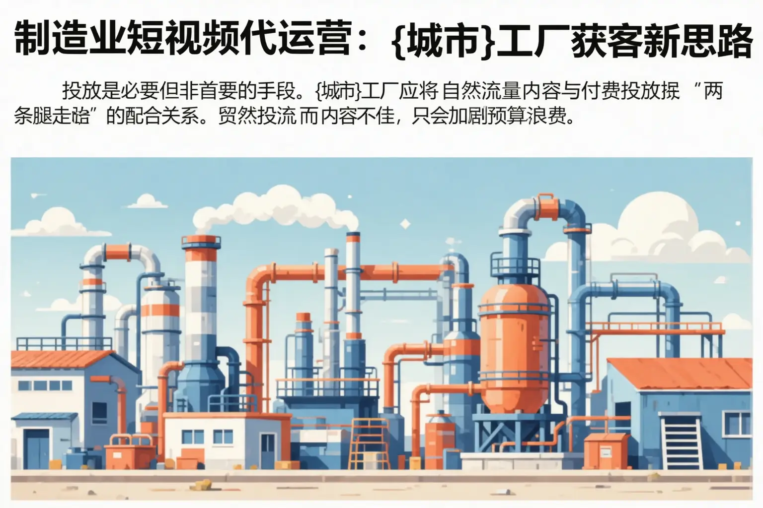 制造业短视频代运营:榆次工厂获客新思路